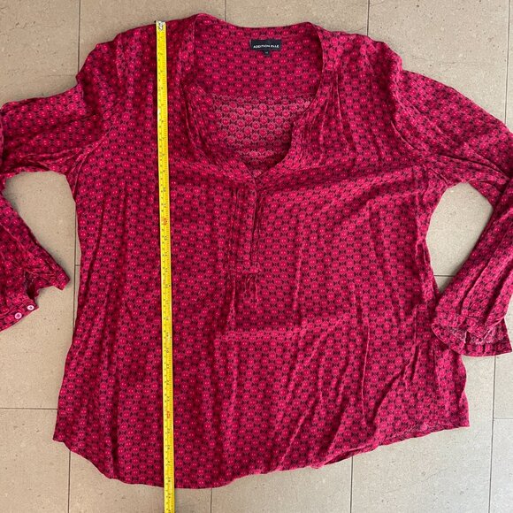 Addition Elle Deep Pink Long Sleeve Tunic Top Blouse-Size 14 - Picture 7 of 7